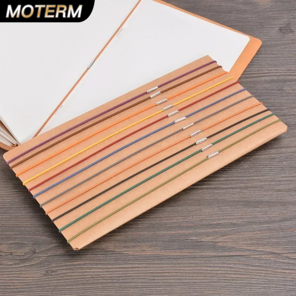Vintage Leather Journal Notebook - Bộ 10 Bộ Cao Su Dự