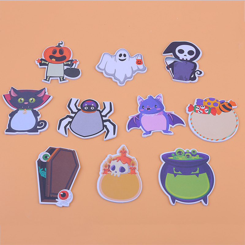 Stationery Books - 200Pages Halloween Theme Memo Pads Set