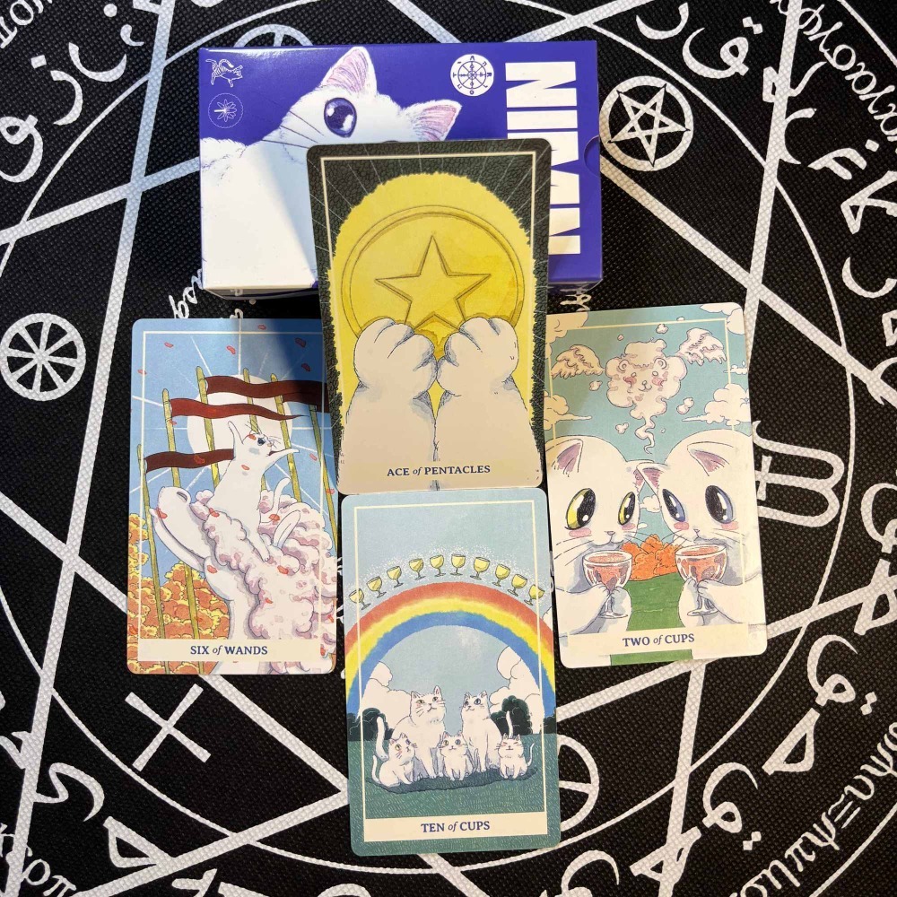 Whimsical Watercolor Feline Ka - đánh giá và giá Tarot Deck With Guidebook