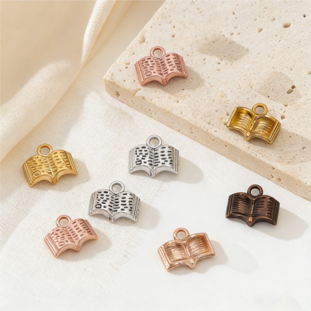 10/20/100pcs Charms Open Book  - đánh giá và giá Stationery Books