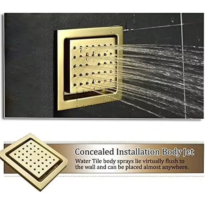 Smart LED Shower Set Bathroom  - đánh giá và giá Music