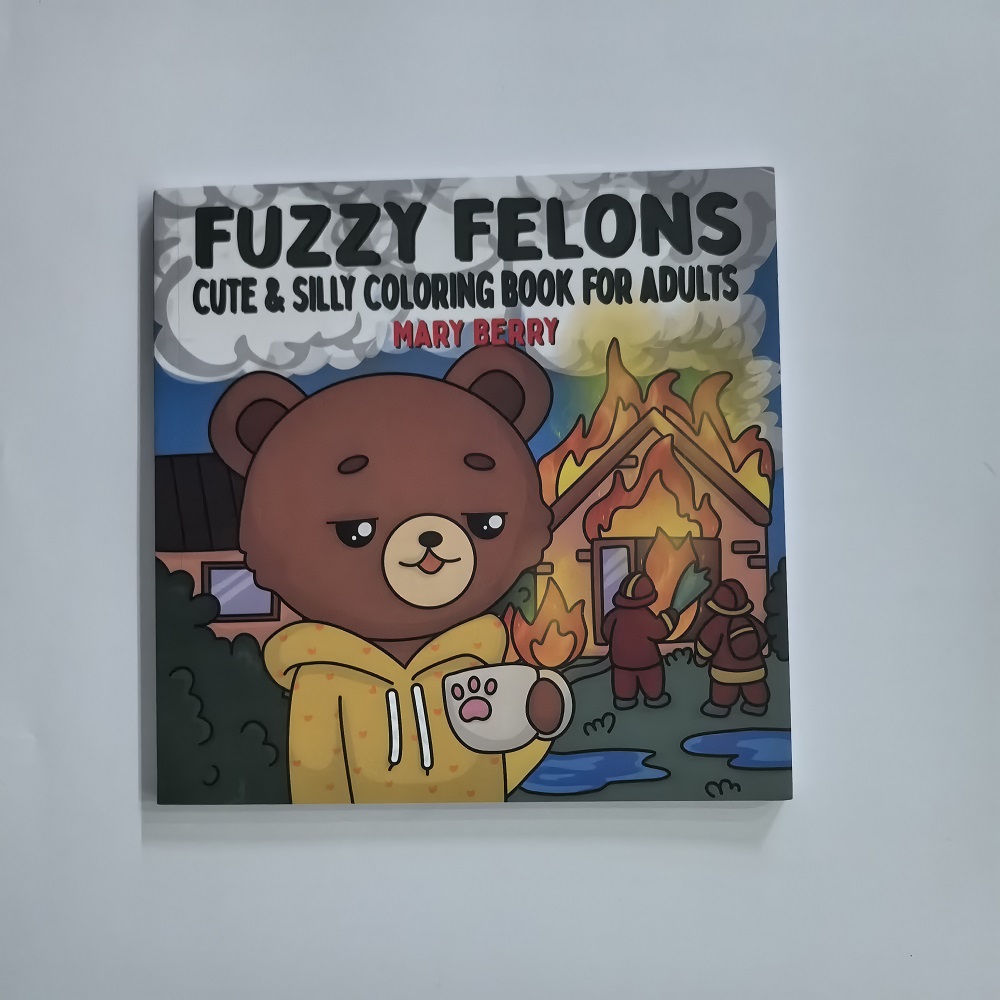 Fuzzy Felons Adult Coloring Bo - đánh giá và giá Adult Coloring Book Stress Relief