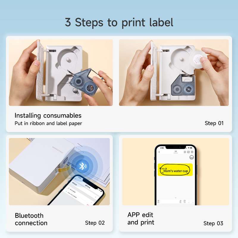 Niimbot B18 Chuyển Nhiệt Nhãn  - đánh giá và giá Mini Pocket Thermal Printer Paper Roll