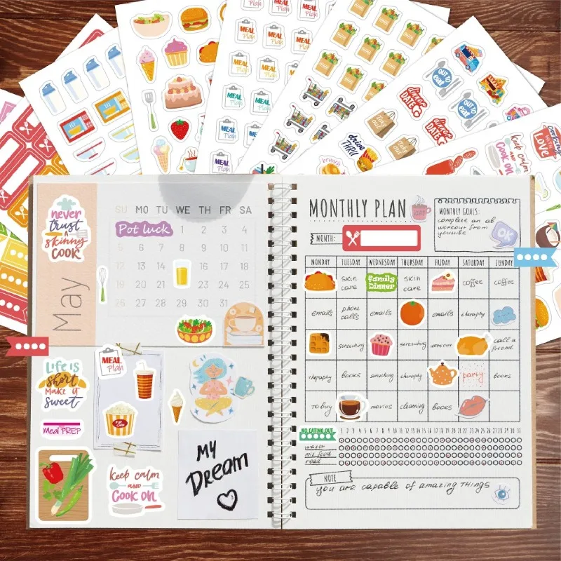 Food Planning Stickers Station - đánh giá và giá Stationery Books