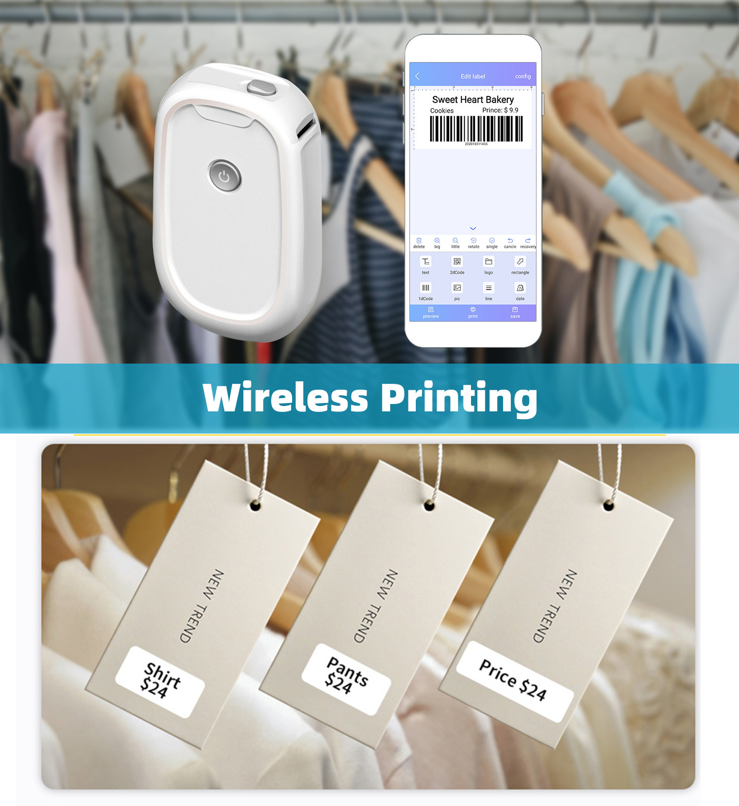 Di Động Không Dây Hãng Sản Xuấ - đánh giá và giá Mini Pocket Thermal Printer Paper Roll