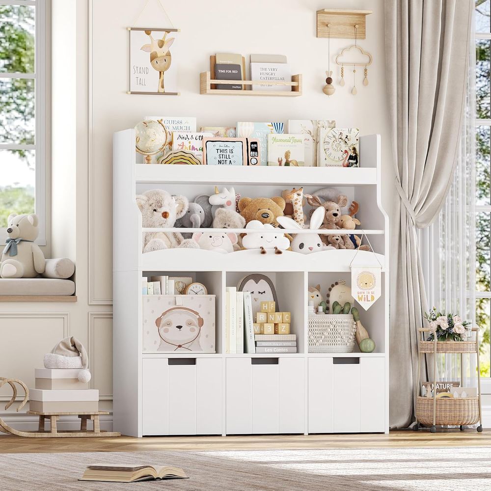 Kids Toy Storage Organizer wit - đánh giá và giá Books