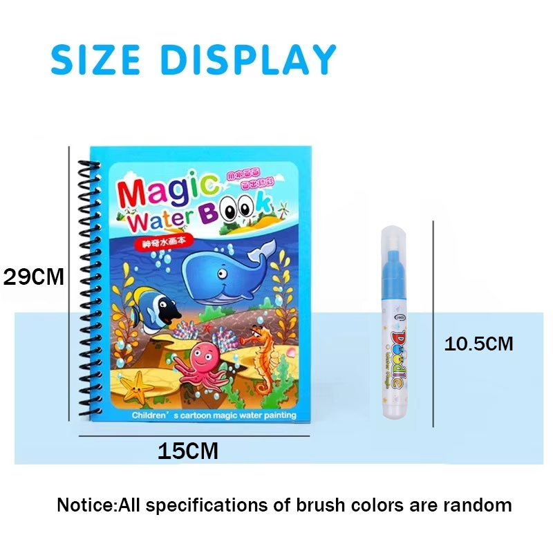 Reusable Coloring Water with W - đánh giá và giá Reusable Water Magic Coloring Book