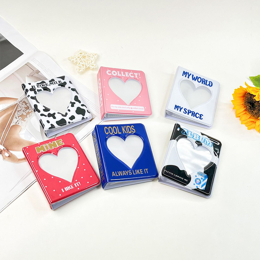 Korean INS Cow Hollow Heart 3  - đánh giá và giá Kpop Photo Card Binder 3 Inch