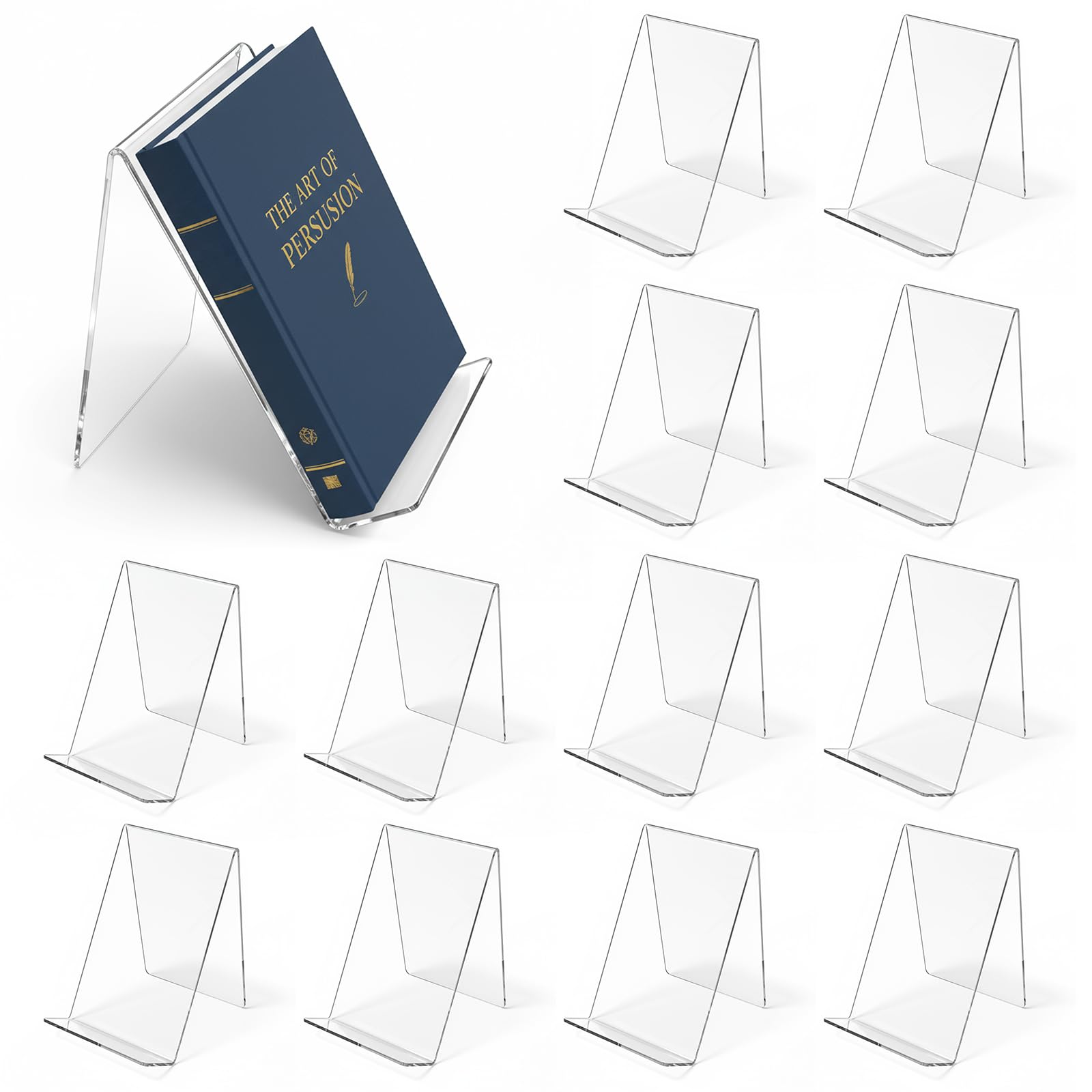 12 Pack Acrylic Book Stand,  C - đánh giá và giá Clear Acrylic Book Stand Holder