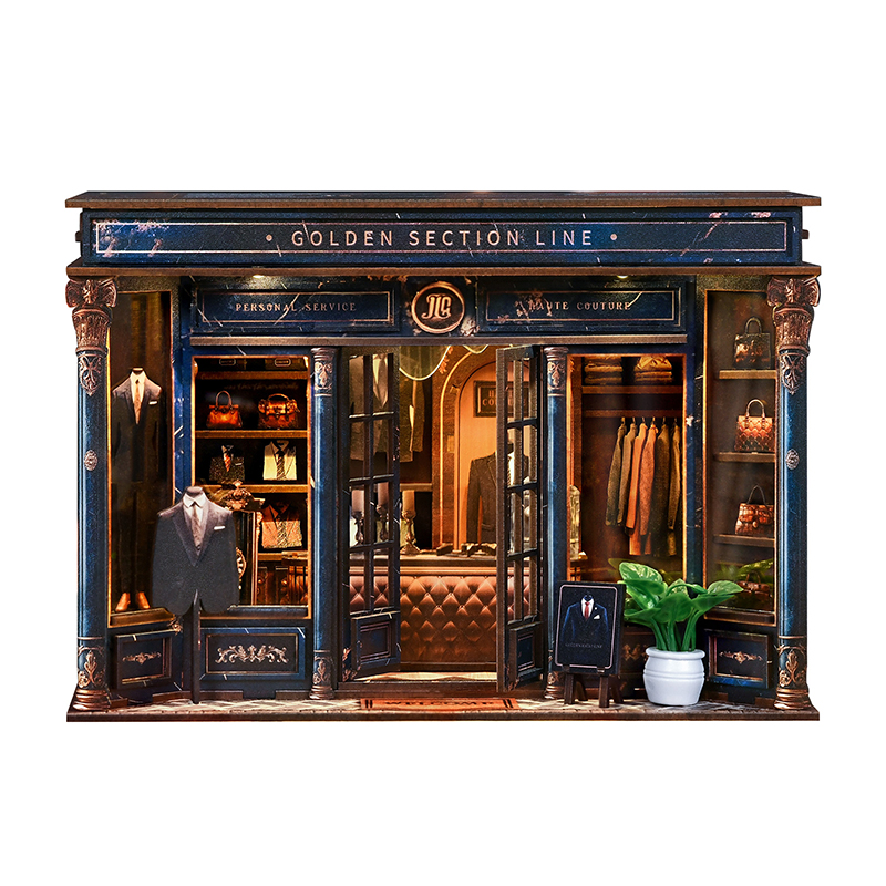 DIY Wooden Clothing Shop Book  - đánh giá và giá Diy Wooden Book Nook Kit Shelf Insert