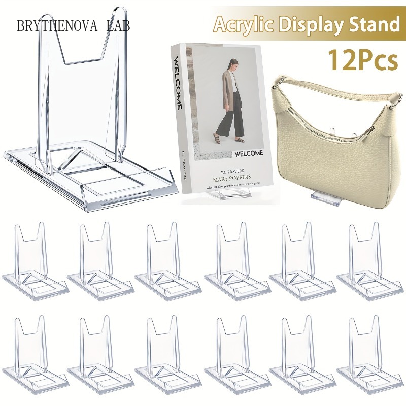 12pcs 5/ Clear Acrylic Display - đánh giá và giá Clear Acrylic Book Stand Holder