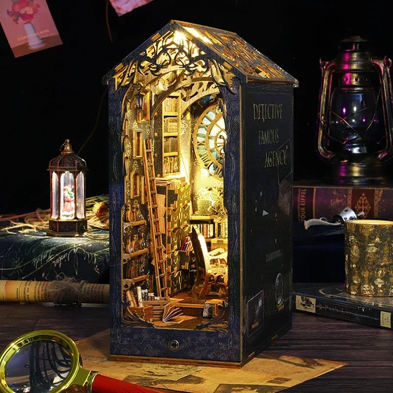 Retro DIY Wooden Book Nook She - đánh giá và giá Diy Wooden Book Nook Kit Shelf Insert