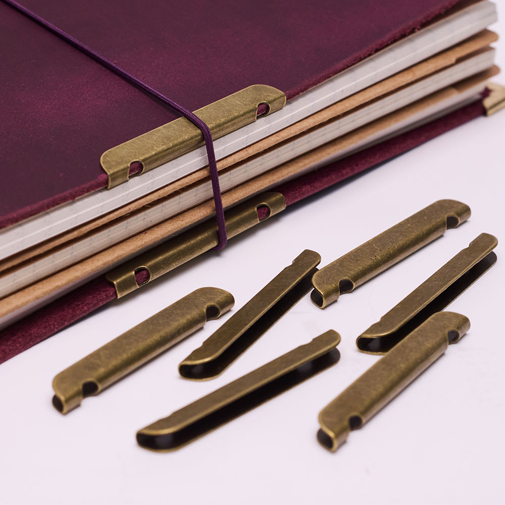 Leather Notebook Metal-Edge Pr - đánh giá và giá Vintage Leather Journal Notebook