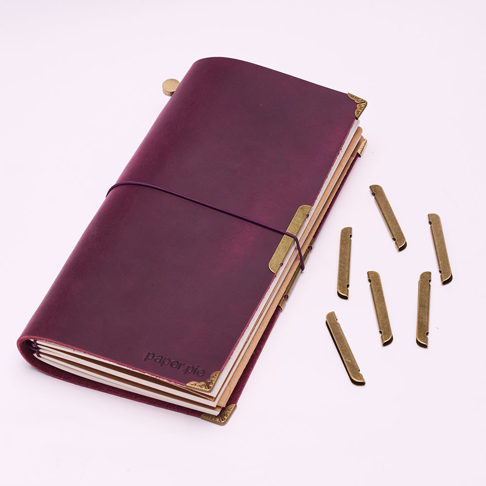 Leather Notebook Metal-Edge Pr - đánh giá và giá Vintage Leather Journal Notebook