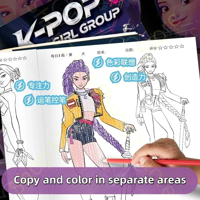 Anime Gilrs Lumi Mila Zoi Hunt - đánh giá và giá Adult Coloring Book Stress Relief